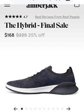 The Hybrid Men's Shoe — Amberjack Navy Suede